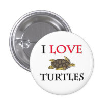 J'aime des tortues badges avec agrafe