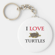 J'aime des tortues porte-clefs