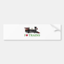 J'aime des trains autocollants pour voiture