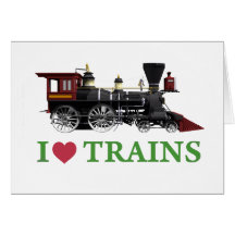 J'aime des trains cartes