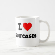 J'aime des valises tasse à café