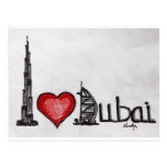 J'aime Dubaï Cartes Postales