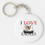 J'aime Eagles Porte-clés