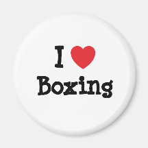 J'aime enfermer dans une boîte la coutume de coeur magnets pour réfrigérateur