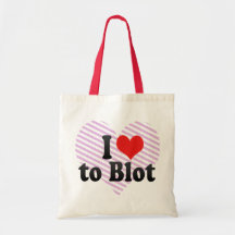 J'aime éponger sac en toile