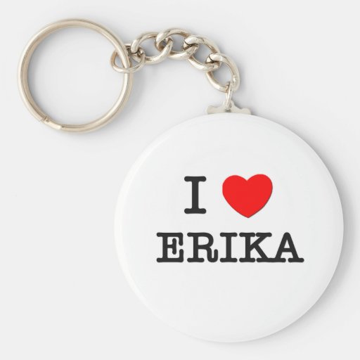 J'aime Erika Porte-clefs