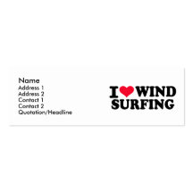 J'aime faire de la planche à voile cartes de visite personnelles