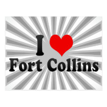 J'aime Fort Collins, Etats-Unis Cartes Postales