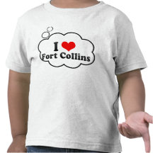 J'aime Fort Collins, Etats-Unis T-shirts