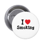 J'aime fumer la coutume de coeur personnalisée badge