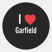 J'aime Garfield Autocollants