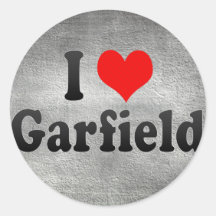 J'aime Garfield, Etats-Unis Autocollant