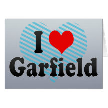 J'aime Garfield, Etats-Unis Cartes De Vœux