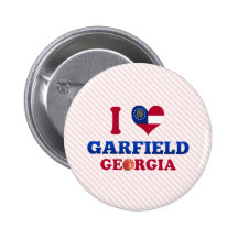 J'aime Garfield, la Géorgie Badge Avec Épingle