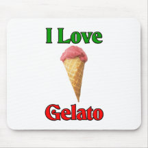 J'aime Gelato (la crème glacée italienne) Tapis De Souris