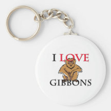 J'aime Gibbons Porte-clés