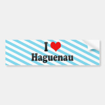 J'aime Haguenau, France Autocollants Pour Voiture