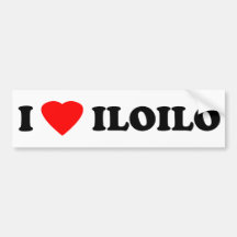 J'aime Iloilo Adhésif Pour Voiture