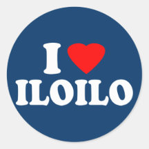 J'aime Iloilo Adhésifs Ronds