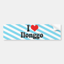 J'aime Ilonggo Autocollants Pour Voiture