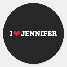 J'AIME JENNIFER ADHÉSIF