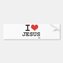 J'aime Jésus Adhésif Pour Voiture