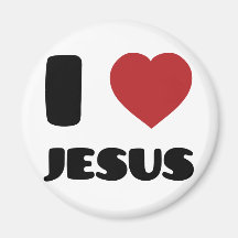 J'aime Jésus Aimants
