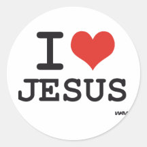 J'aime Jésus Autocollants