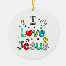 J'aime Jésus Ornement