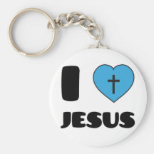 J'aime Jésus Porte-clef