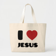 J'aime Jésus Sac Fourre-tout
