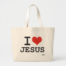J'aime Jésus Sac Fourre-tout