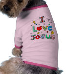J'aime Jésus T-shirt Pour Animal Domestique