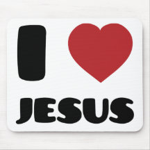 J'aime Jésus Tapis De Souris
