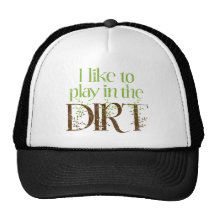 J'aime jouer dans le jardinage drôle de saleté casquettes