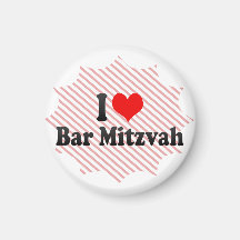 J'aime la barre Mitzvah Magnets