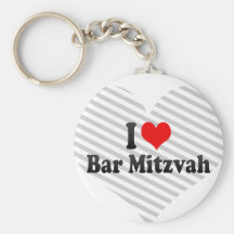 J'aime la barre Mitzvah Porte-clé