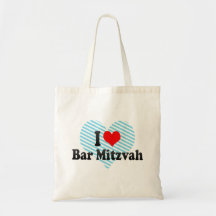 J'aime la barre Mitzvah Sacs Fourre-tout