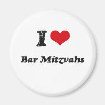 J'aime la BARRE MITZVAHS Aimants