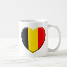 j'aime la Belgique Tasse À Café
