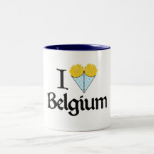 J'aime la Belgique Tasses À Café