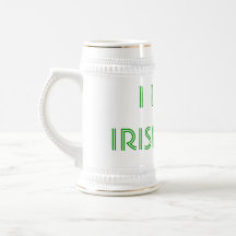 J'AIME la bière IRLANDAISE Stein de JEUNES HOMMES Tasse À Café