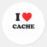 J'aime la cachette autocollants