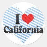 J'aime la Californie Autocollants