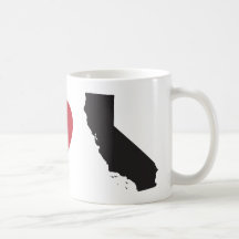 J'aime la Californie Mugs À Café