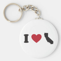 J'aime la Californie Porte-clés