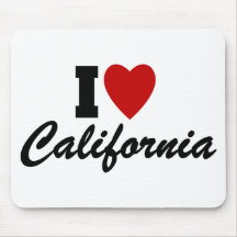 J'aime la Californie Tapis De Souris