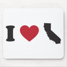 J'aime la Californie Tapis De Souris