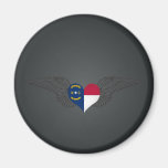 J'aime la Caroline du Nord - ailes Magnets Pour Réfrigérateur