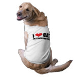 J'aime la chemise de chien de chats manteaux pour toutous